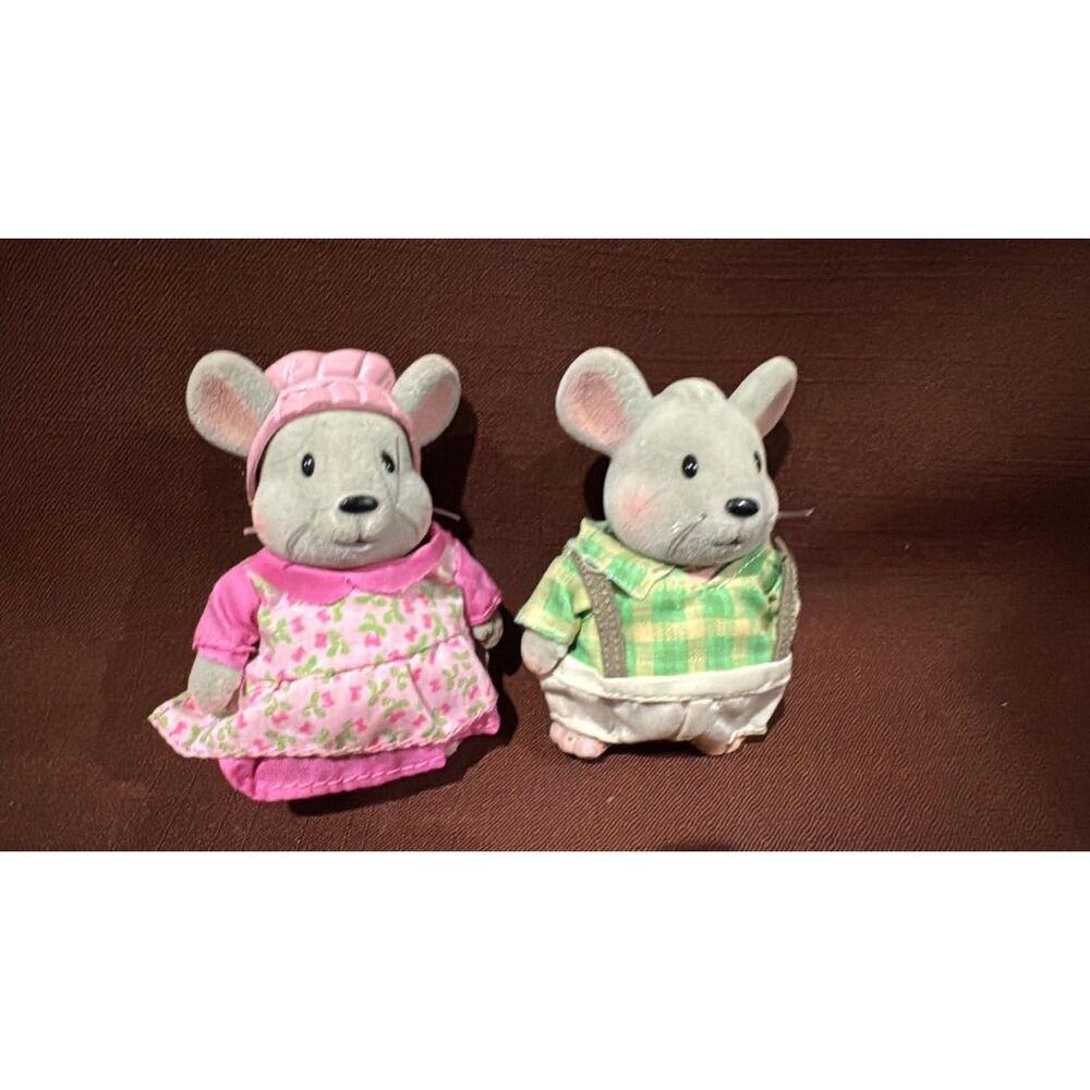 Li'l Woodzeez Handy Dandy Mouse Family Play Set Of 2 Figures Mice